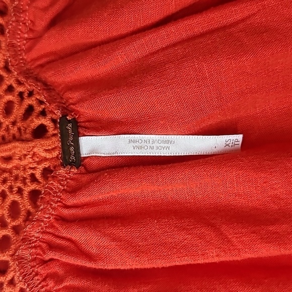 FREE PEOPLE Crochet Scallop Tank Waist Cinch Off the Shoulder - Picture 7 of 8